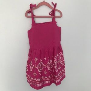 Pink Gymboree summer dress with gold detail